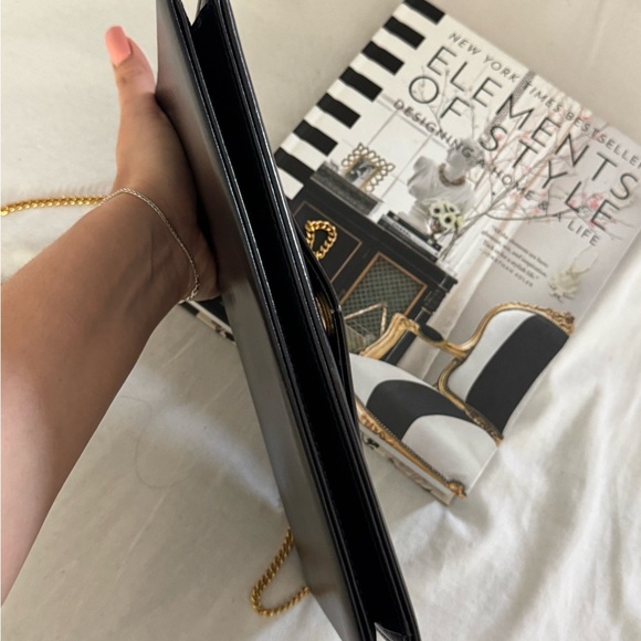 Authentic Dior Black Bag with Gold Chain Accent - Picture 5 of 11